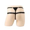 Men's stretch panties, hollow lace quadrangle thong sex underwear, men's sex underwear