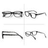 TUREZING Spring Hinge Reading Glasses for Women Men Rectangular Frame HD Lenses High Quality Prescription Eyewear