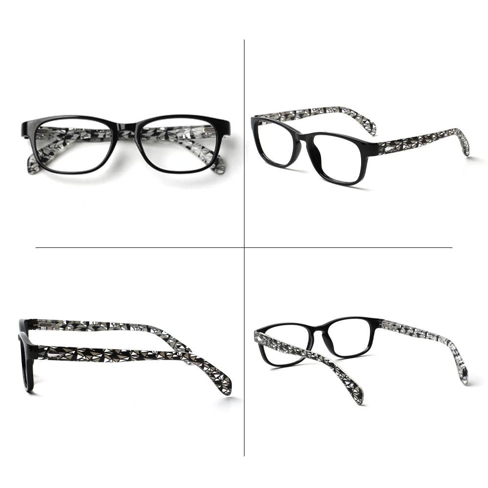 TUREZING Spring Hinge Reading Glasses for Women Men Rectangular Frame HD Lenses High Quality Prescription Eyewear