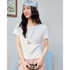 IEF Women's Casual Solid Color T-shirt