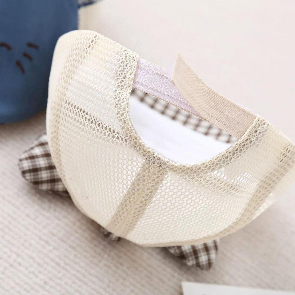 Summer Baby Hat with Cat Ears - Breathable Mesh Beret Baseball Cap for Boys and Girls