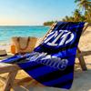 Inter Milan Customize Text Beach Towel Quick-Dry Soft Microfiber Ideal for Travel Outdoor Swim Pool Yoga Surf Camping Hiking Gym Gift Holiday