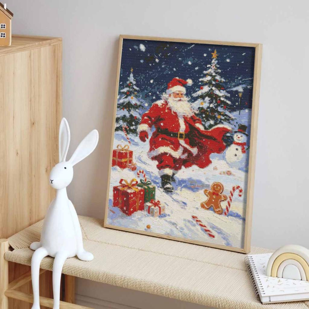 Christmas Diamond Painting Kit Santa Claus Snowman Gifts Forest Handmade Home Entertainment Decorative Painting