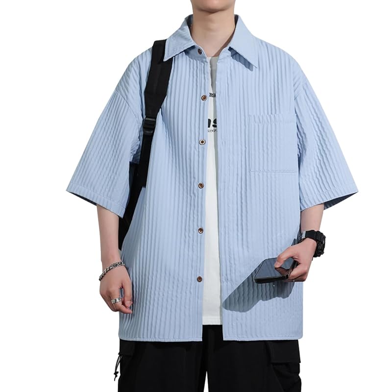 

[Metakey] shirt men s half sleeve short sleeve big size Plain color quick drying soft light summer clothes t-shirt spring/summer/autumn clothes
