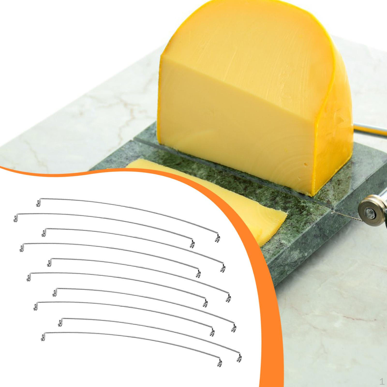 

10 Pieces Cheese Wire Replacement Easy to Use Food Grade Stainless Steel Spreader Wires Cutting Cut
