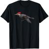 Geometrisches Specht Vogel Shirt Vogelbeobachtung Vogelliebhaber T-Shirt