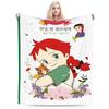 Soft BlanketKids Camping Cartoon manga A-Anne of Green Gables Throw Blanket  Flannel Bedspread For Outdoor Print Sofa Bed Cover