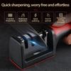 Four-Stage Knife Sharpener: Quick 5-Second Sharpening for Kitchen Knives and Scissors with Fine Grinding and Versatile Blade Care.