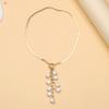 Geometric Pearl And Crystal Necklace For Women And Men Fashion Jewelry