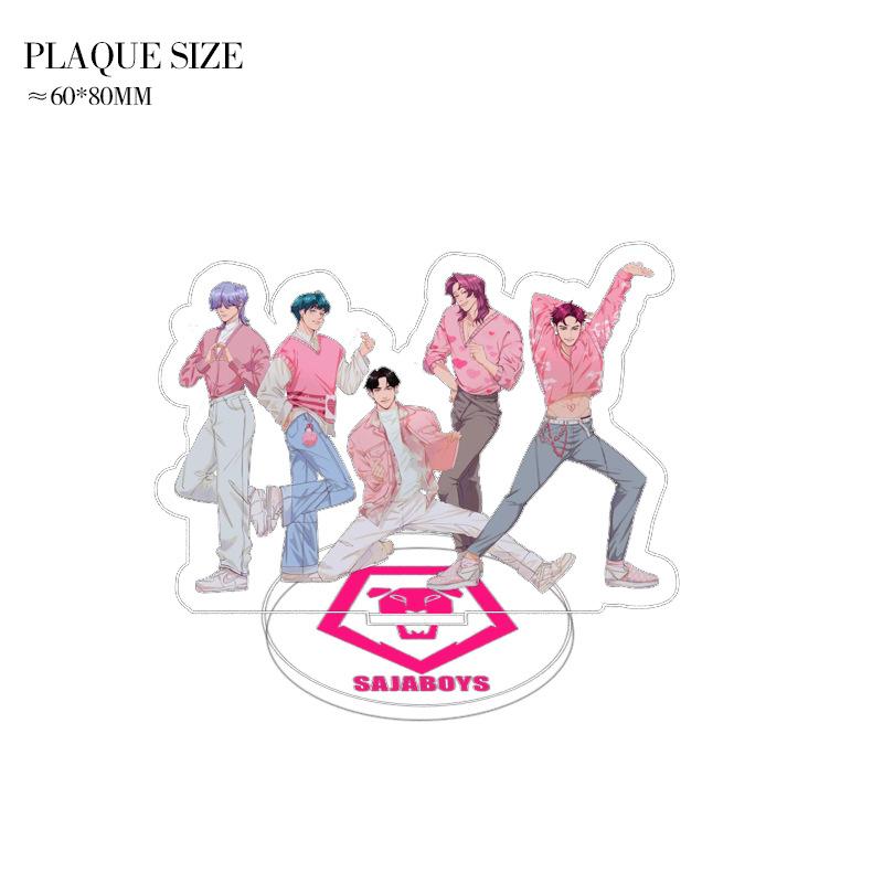 Kpop Dämonenjäger Superstar Acryl Aufsteller Desktop Dekoration Ornament Zubehör Spielzeug für Fans Geschenk