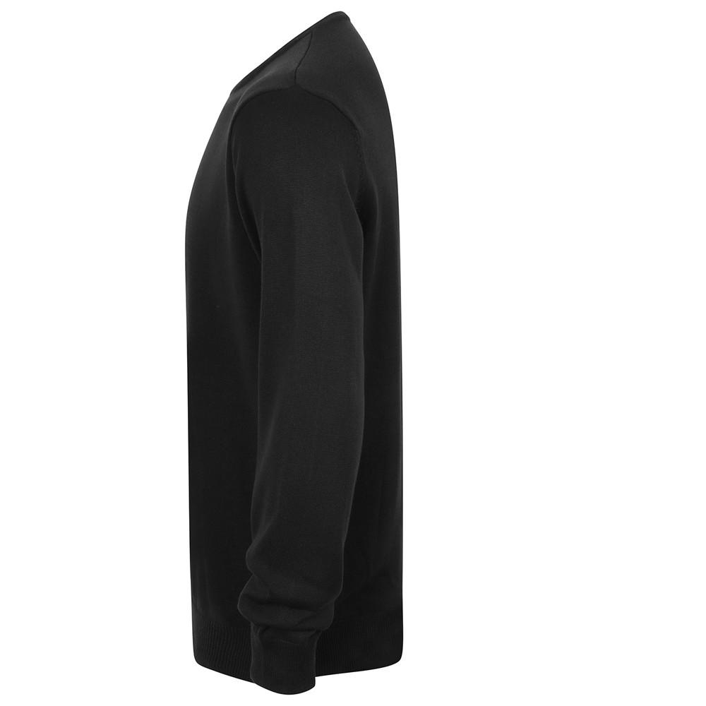 Henbury Pánská bavlněná akrylová mikina s výstřihem