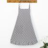 Cute Japanese Style Polka Dot Apron: Breathable, Hanging Neck, Waterproof & Oil-Proof for Kitchen.