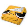 Cartoon Face Meme Blanket Girls  Flannel Throw Blanket For Sofa Home Comfortable Quality Bedspread Present