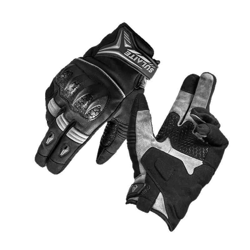 SULAITE Winter Full Finger Motorcycle Gloves TPU Anti-drop Locomotive Riding Protective Gloves Equipment
