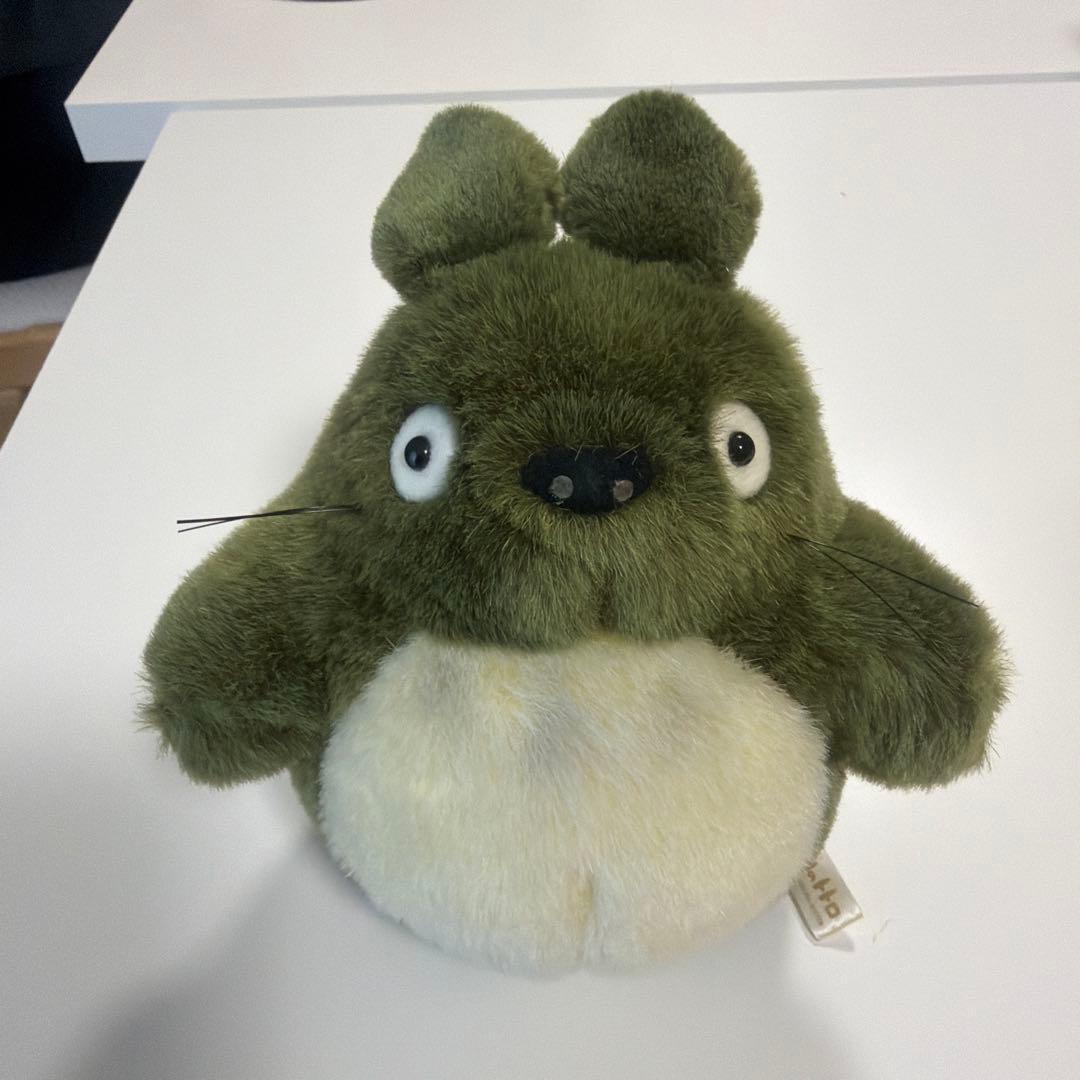 Totoro stuffed toy olive green