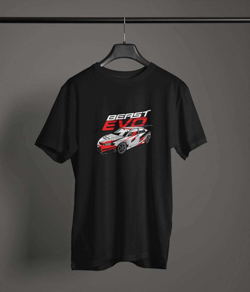 Lancer Evo Fan Art T-Shirt 100% Cotton JDM Rally AWD Graphic Unisex Tee