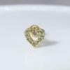 Heart Earrings for Women Dainty Helix Piercing Trend 2024 Silver Color Zircon Tragus Daith Lobe Cartilage Ear Studs Body Jewelry