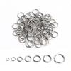 1Box 3-10mm Mixed Stainless Steel Open Jump Rings Split Rings Connectors For Diy Jewelry Making DIY Necklace Crafts Accessories