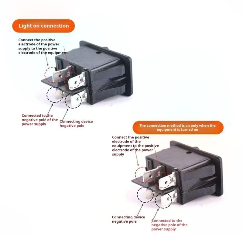 Automotive Fog Lamp Toggle Switches with LED Light And Quick Install 4 Pin 12V Fog Lamp Toggle Switches For Truck Boat