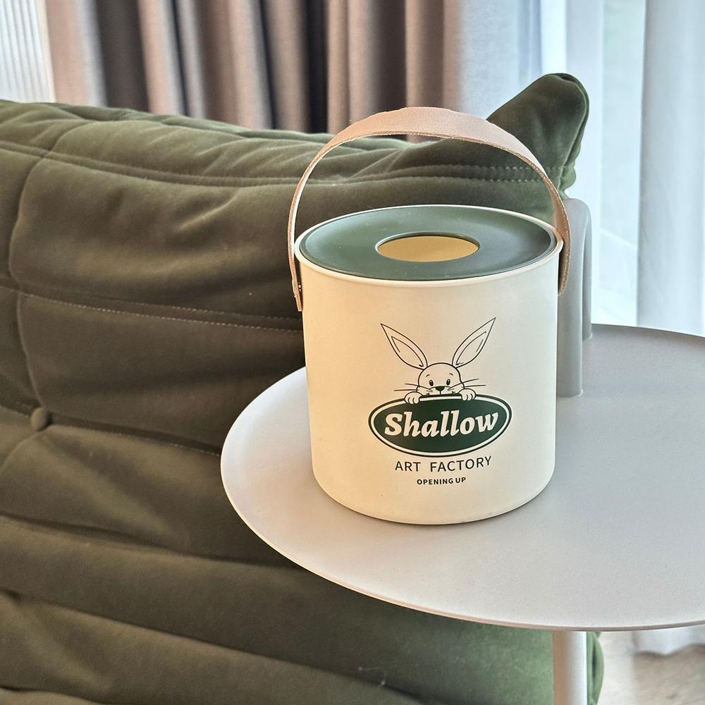 Modern Portable Round Toilet Roll Paper Container Living Room Bedroom Napkin Holder Home Toilet Paper Storage Desktop Tissue Box