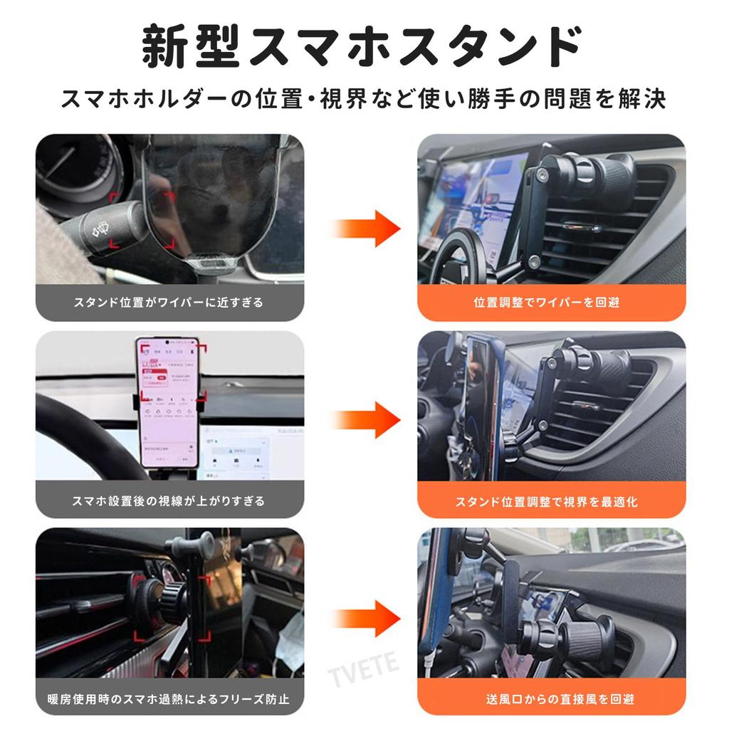 TVETE 17mm Ball Joint Smartphone Ball Joint Car Adjustable Smartphone