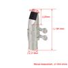 Yibuy Silver #6 Alto Saxophone Mouthpiece with Cap Ligature for E-flat Alto Saxophone