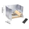 Camping Stove Windscreen Camp Wind Guard Outdoor Windshield Blocker for Hiking