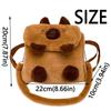 Kawaii Capybara Crossbody Bag Cartoon Animal Cartoon Shoulder Bag Simple Plush Backpack  Children