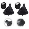 Sleek Black Leather Gear Shift Knob Gaiter Boot Compatible with For IVECO For DAILY V VI Models 2008 2017 Modern Design