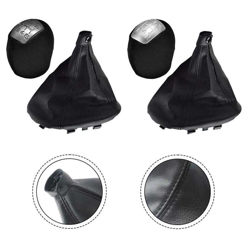 Sleek Black Leather Gear Shift Knob Gaiter Boot Compatible with For IVECO For DAILY V VI Models 2008 2017 Modern Design