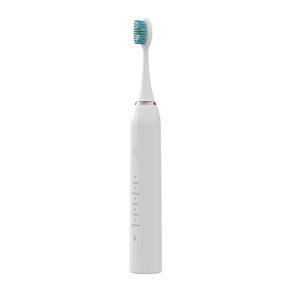 Sonic Electric Toothbrush USB Cable Charging Toothbrushes 5 Adjustable Modes Built-in 2-Minute Smart Timer IPX7 Waterproof
