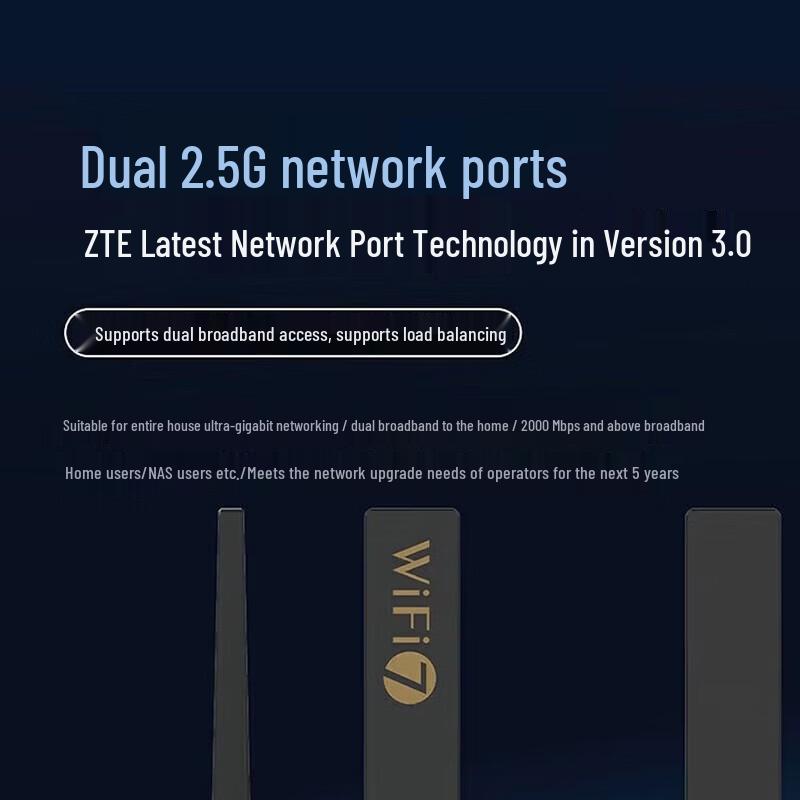 ZTE BE5100PRO+ Wi-Fi 7 Router (CN Version)