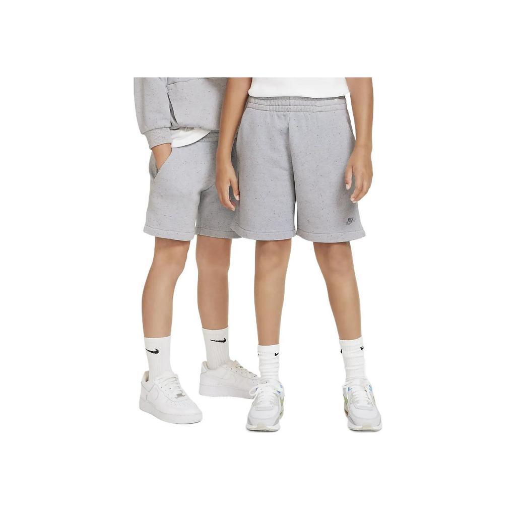Nike Sportswear Icon Fleece Casual Straight Shorts Kids Bottoms Grey DQ8886-472