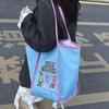 Reusable Bunny Shoulder Bag Lightweight Embroidery Basket Bag Cartoon Shopping Bag  Outdoor