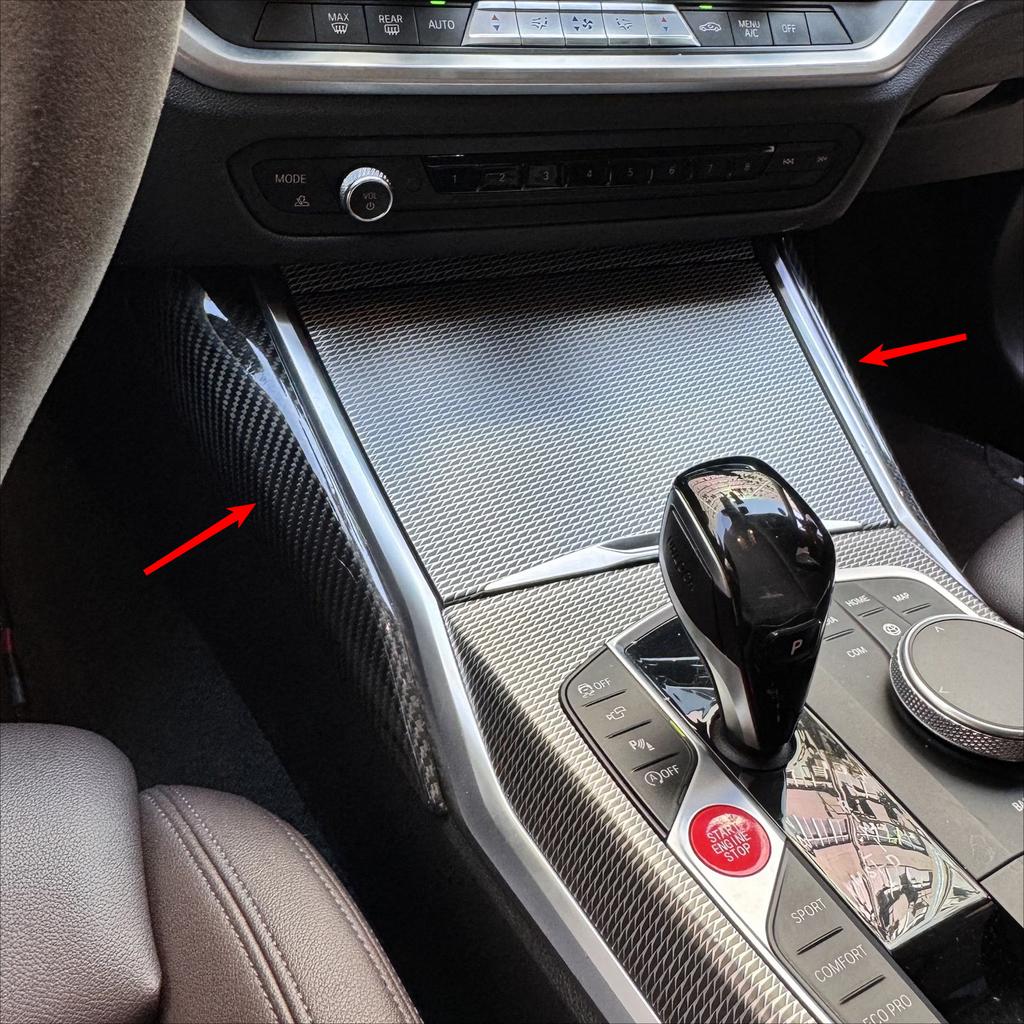 Carbon Fiber Car Dashboard Trim Inner Central Control Panel Trim For BMW G42 G20 G21 G28 G22 G23 G26 M2 G87 M3 G80 M4 G82 G83