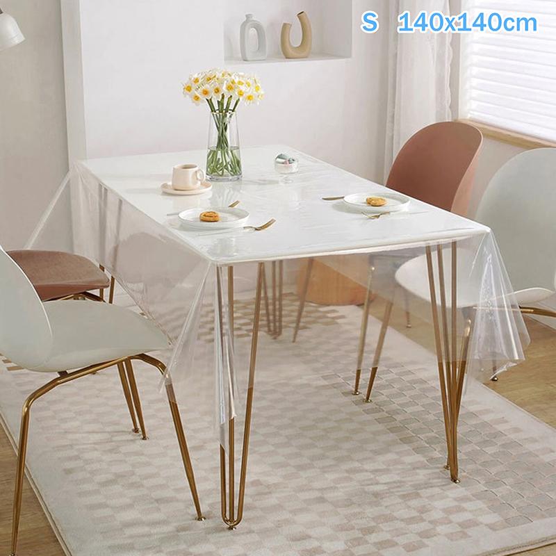 Водонепроницаемая, маслостойкая, устойчивая к царапинам скатерть, прямоугольная скатерть, прозрачная скатерть, защитная скатерть для стола, термостойкая