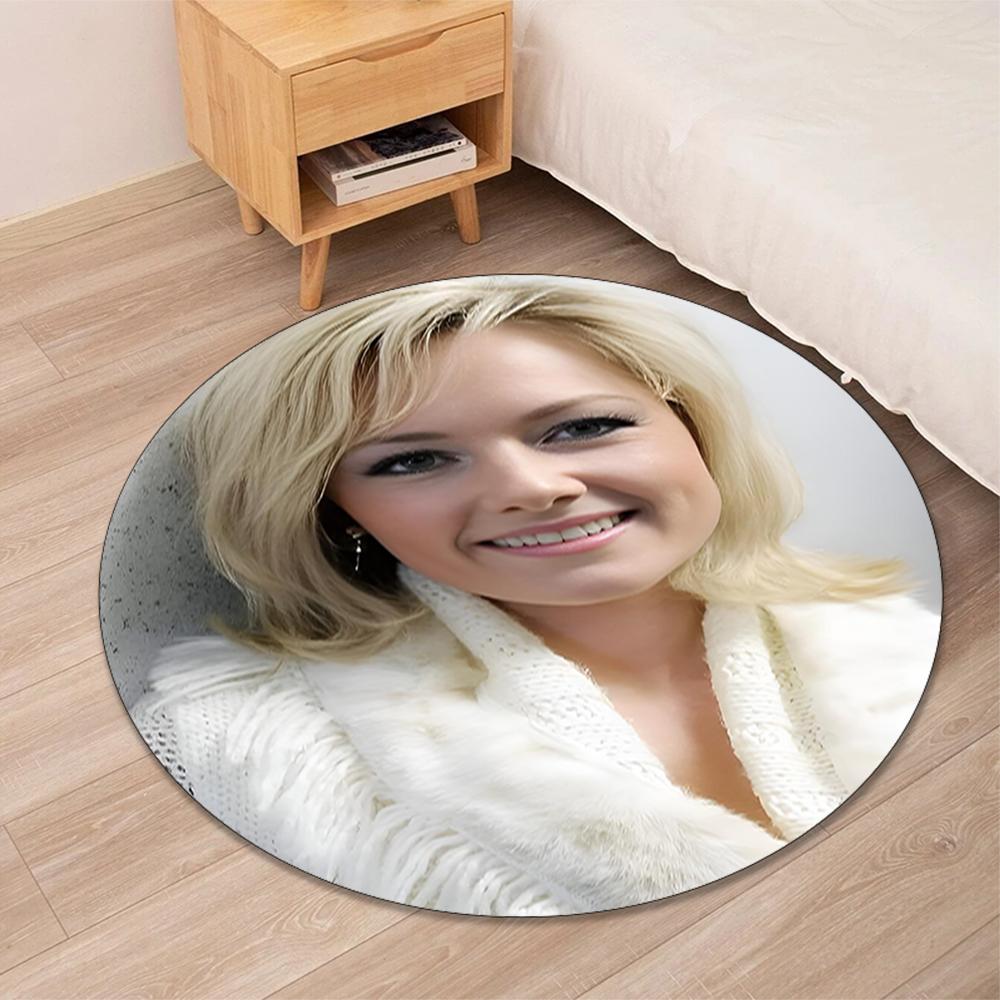 Helene Fischer Printed Round Rug Carpet Chair Rug Area Rug Entryway Doormats,for Office Chair Living Room Bedroom Kitchen Room.