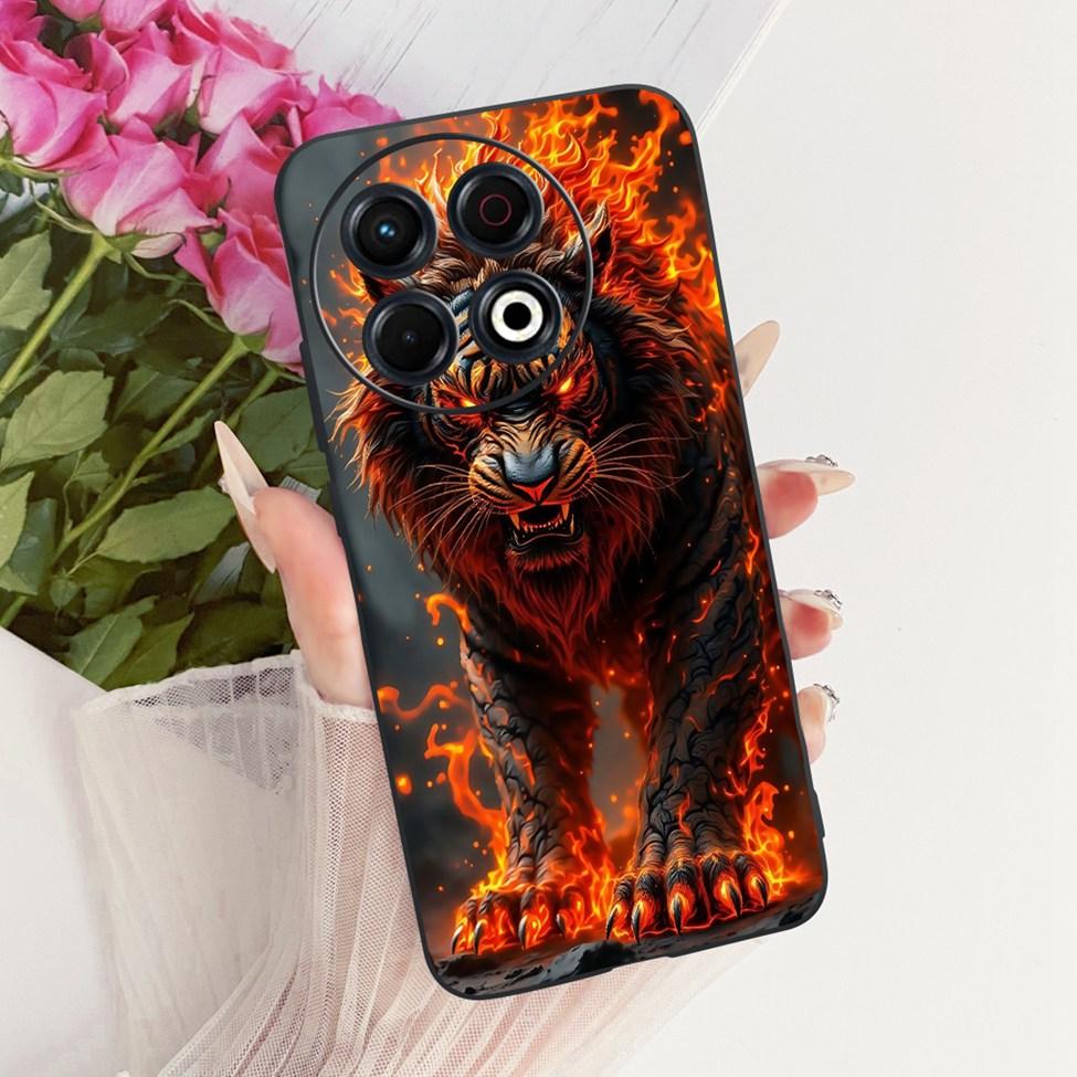 Phone Case For Tecno Spark 30 Pro 4G Cover KL7 Luxury Fashion Cute Cat Funny Painted Bumper For Tecno Spark 30 Pro 4G Casing