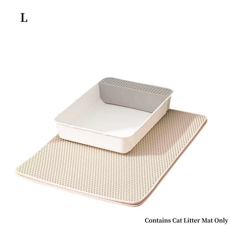New Cross-border Cat Litter Mat Double-layer Filtered Sand Mat For Controlling Litter And Preventing Splashes Pet Paw Mat