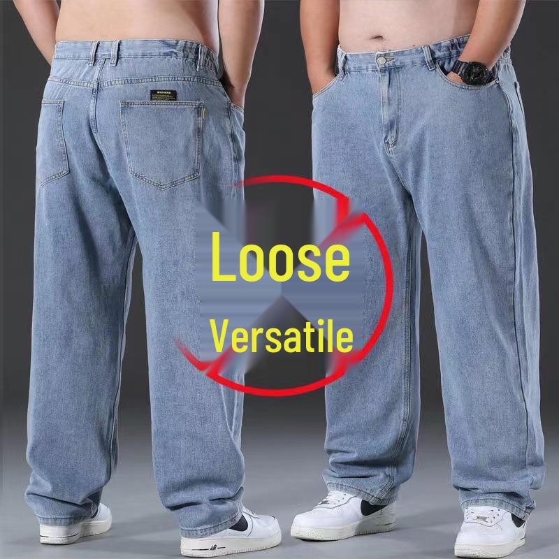 

Мужские джинсы больших размеров с эластичной талией и плотной ткани 36