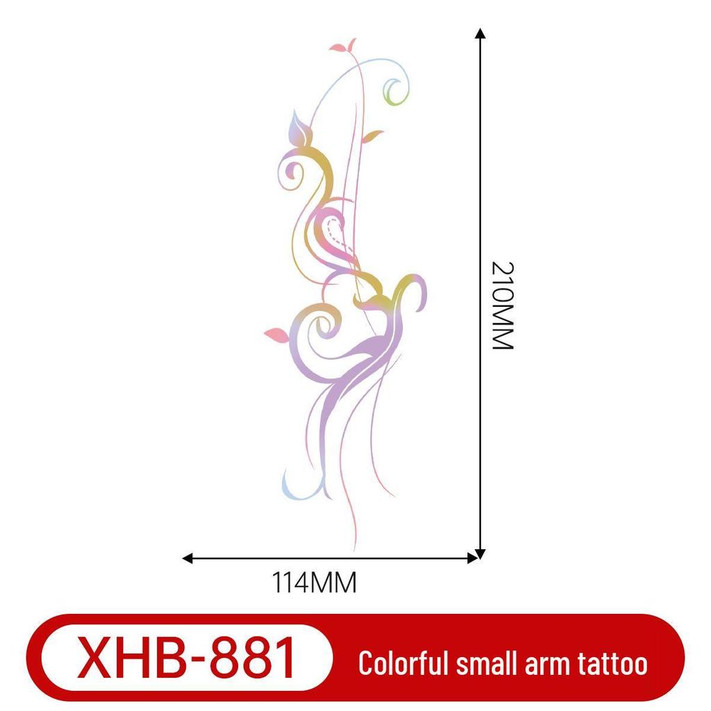 Colorful Butterfly Tattoo: Long-lasting, Waterproof, Semi-permanent Arm Art for a Fresh, Cool Look