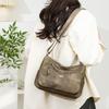 Mittelalterliche Muttertasche Damen Große Kapazität Schultertasche PU Umhängetasche