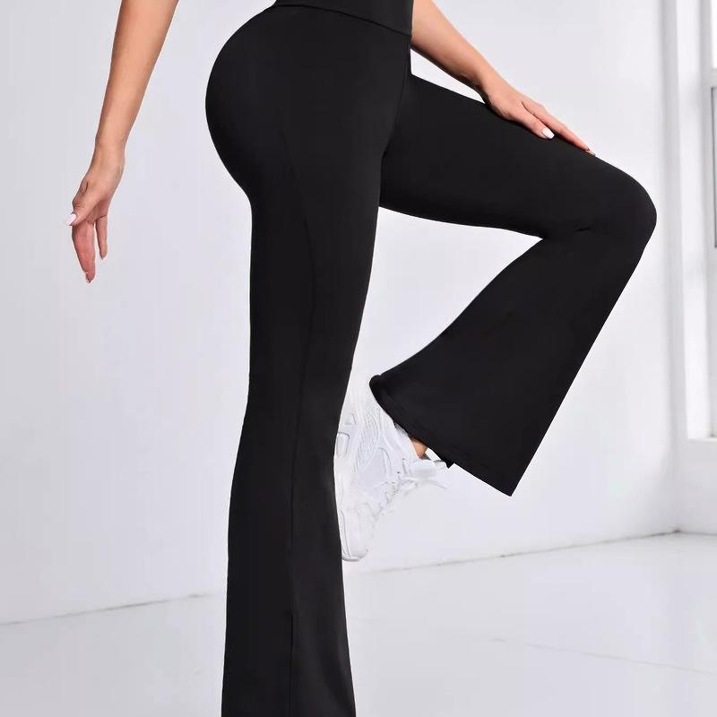 Naked Feel High Stretch Flared Yoga Pants Women High Waist Butt Lifting Slim Fit Bootcut Workout Tight Pants