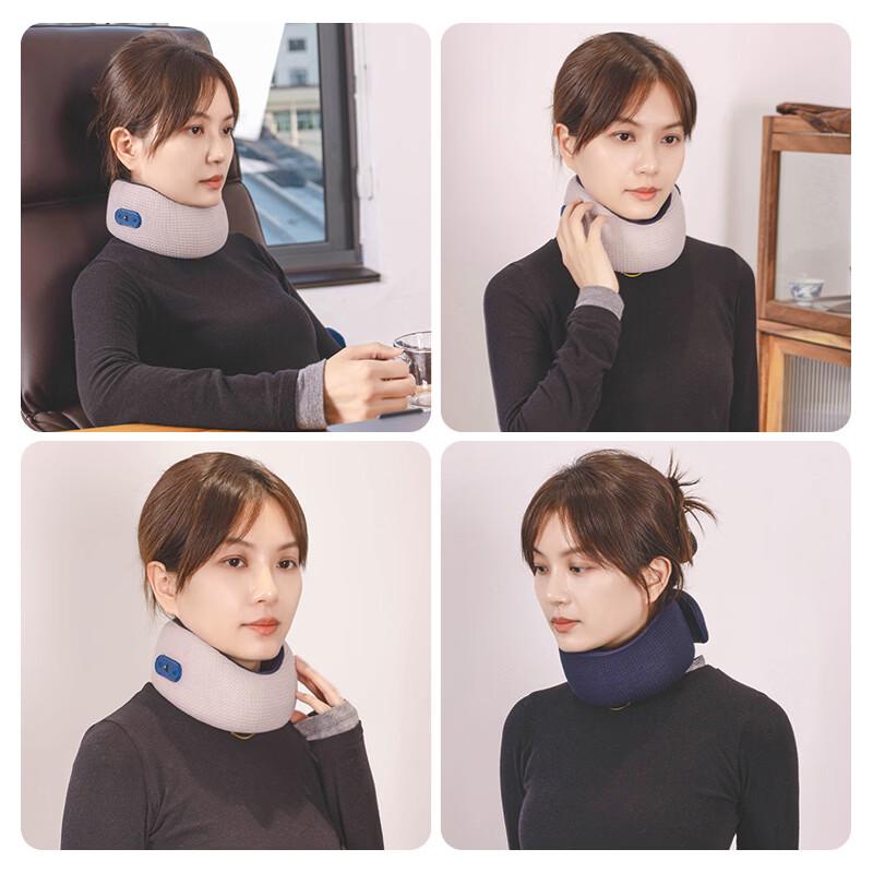JANCHENG Portable U-shaped Memory Foam Neck Massager Pillow CN plug (adapter included)