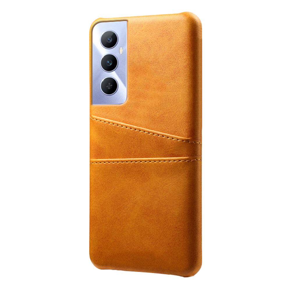 For Realme C65 4G Case Dual Card Slots PU Leather+PC Hard Phone Cover