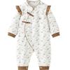 Tongtai Baby Girl Floral New Chinese Style Romper