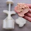 Midautumn Festival Orchid Flower Cutter Moon Cake Mould Set Used for Cake Cookie