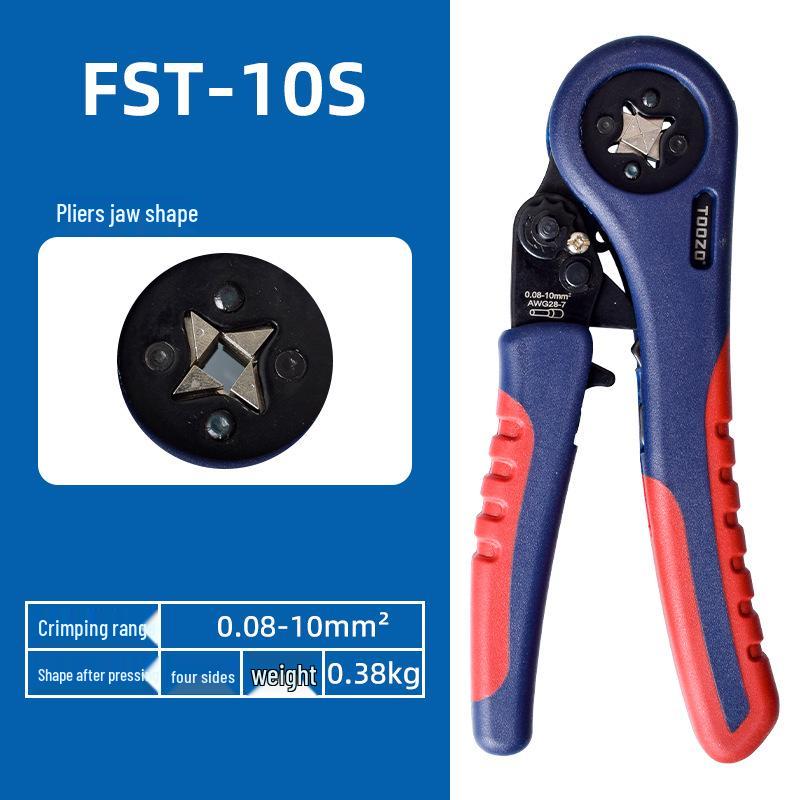 European Style Pin Terminal Crimping Pliers - Cold Crimping Hardware Tool for Small Tubes