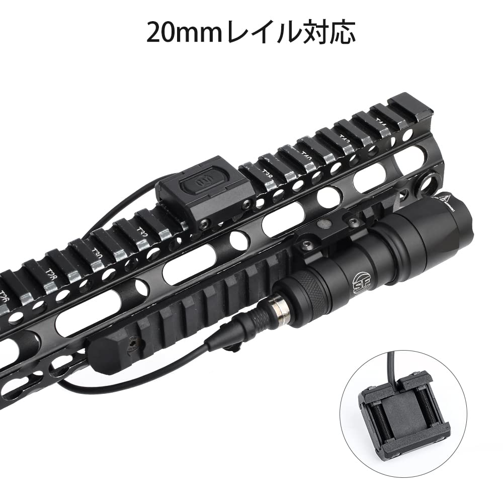 WADSN Surefire M300A Type Scout Flashlight [Modlit Type Tactical Modular Switch] Compatible with 20mm Rails, 600 Lumens, Airsoft Tactical Light