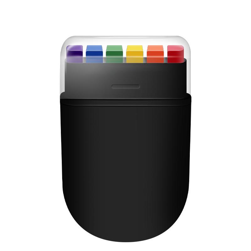 6-Color Rainbow Face Color World Cup European Cup Face Painting Pen Halloween Rainbow Bar Face Graffiti Crayon чёрный